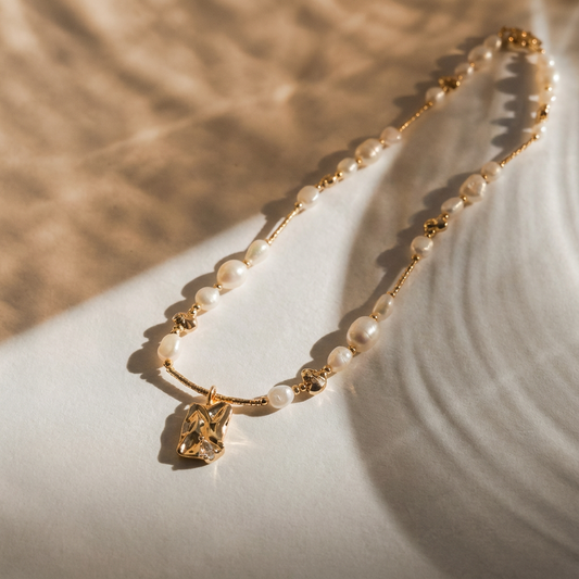 French style Freshwater pearl Beads necklace