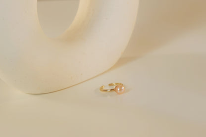 Natural Freshwater Pink Pearl Ring