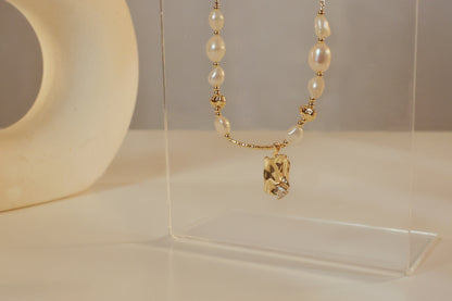 French style Freshwater pearl Beads necklace