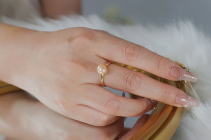 Natural Freshwater Pink Pearl Ring