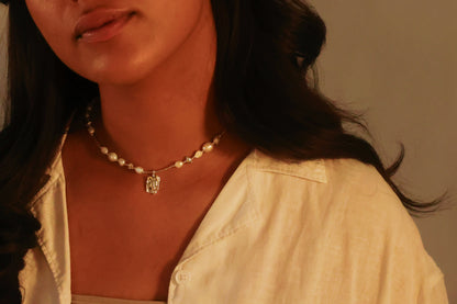 French style Freshwater pearl Beads necklace